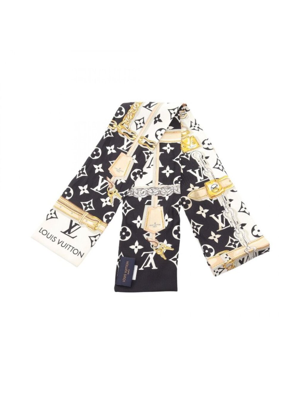 Louis Vuitton Scarf Bandeau Monogram Confidential Silk